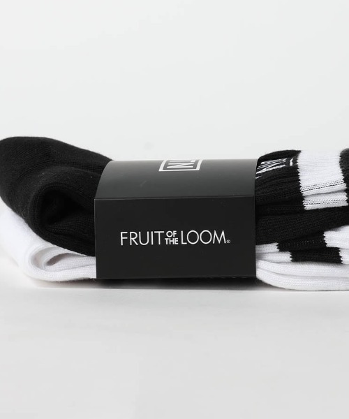 DULTON（ダルトン）の「DTN×FRUIT OF THE LOOM SOCKS 2PCS SET BLACK/WHITE/靴下 2pcs セット（ソックス/靴下・メンズ・ブラック×ホワイト・FREE）」の4枚目の写真