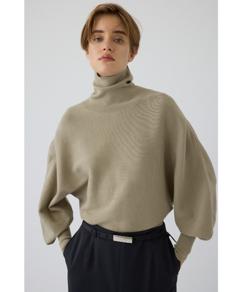 RIM.ARK(リムアーク)の「Dolman wide washable knit(ドルマン ワイド ウォッシャブル ニット)(ニット/セーター・レディース・グリーン/ベージュ/グレー/ブラック・36/38)」の5枚目の写真