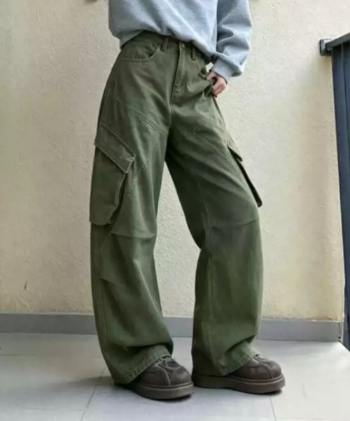 Vipoa(ヴィポア)の「Military cargo pants(カーゴパンツ・レディース・ネイビー/カーキ/ブラウン/ブラック・MEDIUM/LARGE)」の15枚目の写真