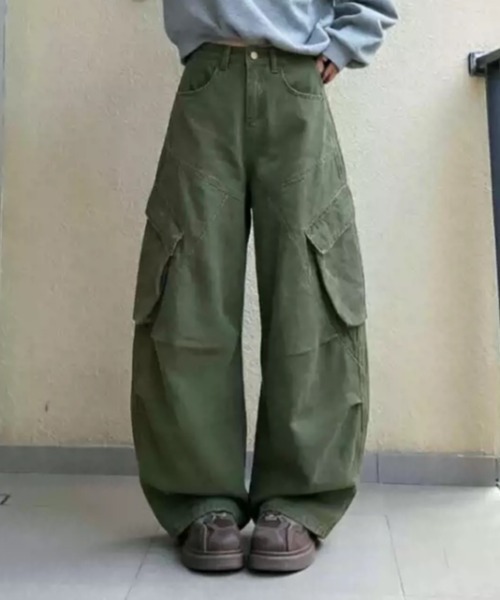 Vipoa(ヴィポア)の「Military cargo pants(カーゴパンツ・レディース・ネイビー/カーキ/ブラウン/ブラック・MEDIUM/LARGE)」の16枚目の写真