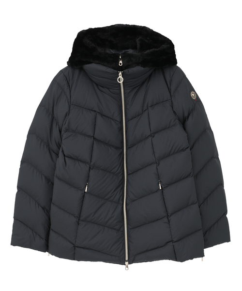 Liesse(リエス)の「【CAPE HORN/ケープホーン】ダウンジャケット(D2566 ALVAREZ MATT)(ダウンジャケット/コート・レディース・ベージュ/ブラック・42/44)」の2枚目の写真