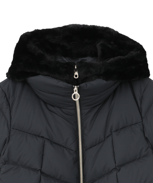 Liesse(リエス)の「【CAPE HORN/ケープホーン】ダウンジャケット(D2566 ALVAREZ MATT)(ダウンジャケット/コート・レディース・ベージュ/ブラック・42/44)」の4枚目の写真
