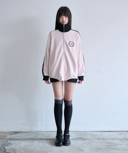 REISE MIYA（レイズミヤ）の「ハチ ルーズ トラックトップス [PINK]（ナイロンジャケット・レディース・その他・MEDIUM/SMALL）」の3枚目の写真