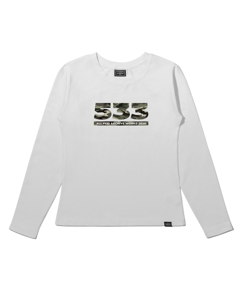 PEID（ペイド）の「PD 533 スリムフィット長袖Tシャツ 2カラー（Tシャツ/カットソー・レディース・ブラック/ホワイト・X-SMALL/SMALL/MEDIUM）」の2枚目の写真