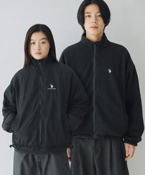 U.S. POLO ASSN.(ユーエスポロアッスン)の「U.S. POLO ASSN. /ナイロンタフタ×フリース リバーシブルジャケット(ナイロンジャケット・メンズ・ワイン系/ネイビー系/ブラウン系/ブラック系・L/M/S/XS)」の1枚目の写真