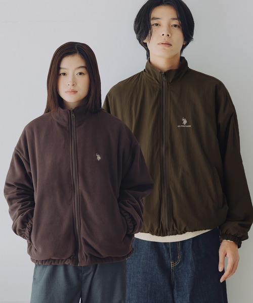 U.S. POLO ASSN.(ユーエスポロアッスン)の「U.S. POLO ASSN. /ナイロンタフタ×フリース リバーシブルジャケット(ナイロンジャケット・メンズ・ワイン系/ネイビー系/ブラウン系/ブラック系・L/M/S/XS)」の2枚目の写真