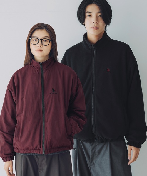 U.S. POLO ASSN.(ユーエスポロアッスン)の「U.S. POLO ASSN. /ナイロンタフタ×フリース リバーシブルジャケット(ナイロンジャケット・メンズ・ワイン系/ネイビー系/ブラウン系/ブラック系・L/M/S/XS)」の4枚目の写真