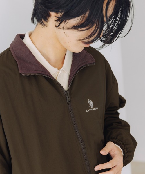 U.S. POLO ASSN.(ユーエスポロアッスン)の「U.S. POLO ASSN. /ナイロンタフタ×フリース リバーシブルジャケット(ナイロンジャケット・メンズ・ワイン系/ネイビー系/ブラウン系/ブラック系・L/M/S/XS)」の21枚目の写真