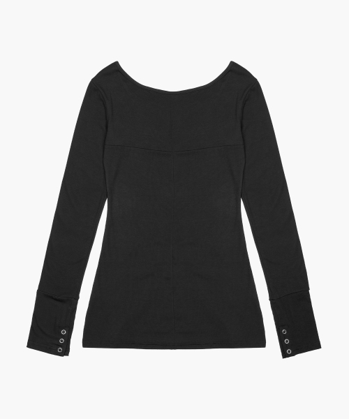 ROUGHNECK(ラフネック)の「ディープUネック長袖 ブラック(Tシャツ/カットソー・レディース・その他・MEDIUM/SMALL)」の14枚目の写真