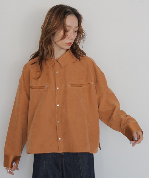CLEIO(クレイオ)の「【CLEIO】スウェードライクウエスタンシャツ SUEDE LIKE WESTERN SHIRT(シャツ/ブラウス・レディース・アッシュブラウン/テラコッタ/ライトベージュ・FREE)」の17枚目の写真