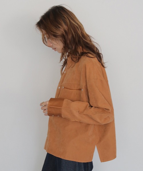 CLEIO(クレイオ)の「【CLEIO】スウェードライクウエスタンシャツ SUEDE LIKE WESTERN SHIRT(シャツ/ブラウス・レディース・アッシュブラウン/テラコッタ/ライトベージュ・FREE)」の20枚目の写真