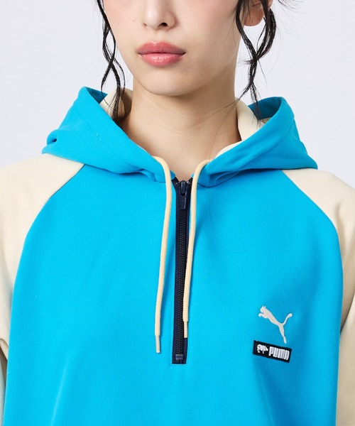 PUMA（プーマ）の「【PUMA × SCYE / プーマ × サイ】HALF ZIP HOOD / ハーフジップフード（パーカー・メンズ・カーキ/ブルー・L/XL/M）」の18枚目の写真