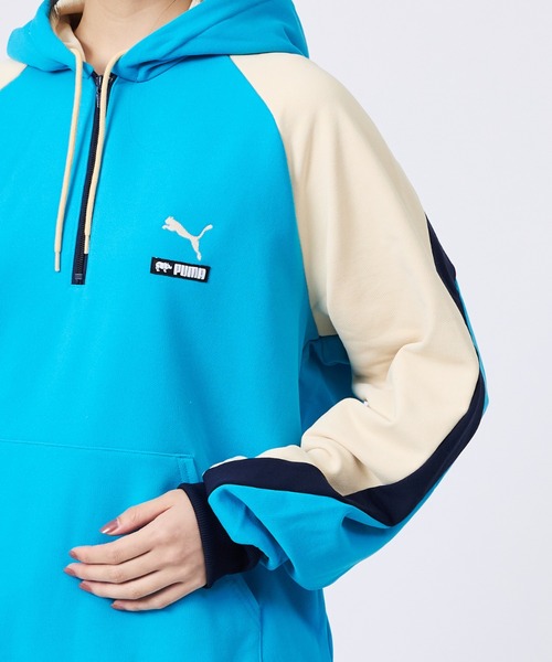 PUMA（プーマ）の「【PUMA × SCYE / プーマ × サイ】HALF ZIP HOOD / ハーフジップフード（パーカー・メンズ・カーキ/ブルー・L/XL/M）」の19枚目の写真