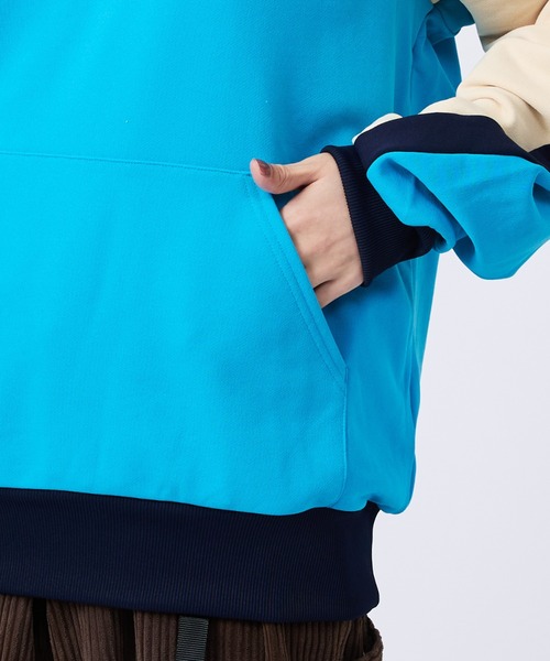 PUMA（プーマ）の「【PUMA × SCYE / プーマ × サイ】HALF ZIP HOOD / ハーフジップフード（パーカー・メンズ・カーキ/ブルー・L/XL/M）」の20枚目の写真