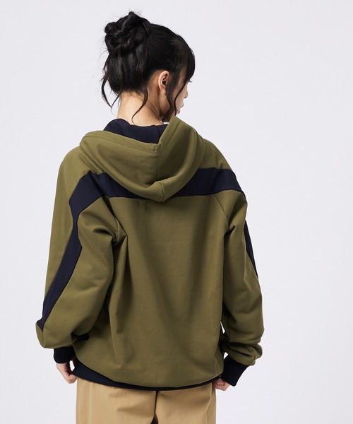 PUMA（プーマ）の「【PUMA × SCYE / プーマ × サイ】HALF ZIP HOOD / ハーフジップフード（パーカー・メンズ・カーキ/ブルー・L/XL/M）」の7枚目の写真