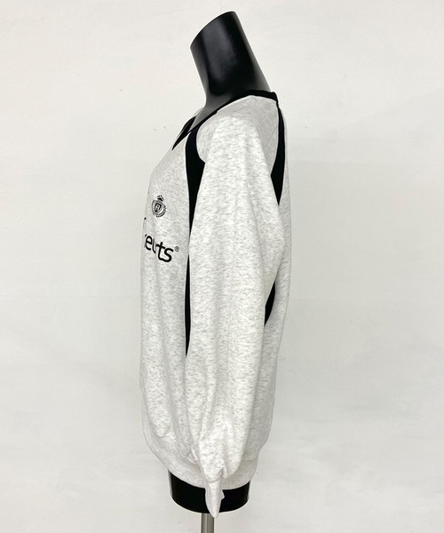 non-hedge(ノンヘッジ)の「配色ゲームトレーナー(スウェット・レディース・ネイビー/オートミール/サックスブルー/ブラック・FREE)」の15枚目の写真
