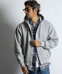 The DUFFER of ST.GEORGE（ザダファーオブセントジョージ）の「【WEB限定アイテム】12.0oz HEAVY WEIGHT SWEAT SNAP HOODIE:セットアップ対応 ヘビーウェイト 裏起毛 スナップパーカー（パーカー）」