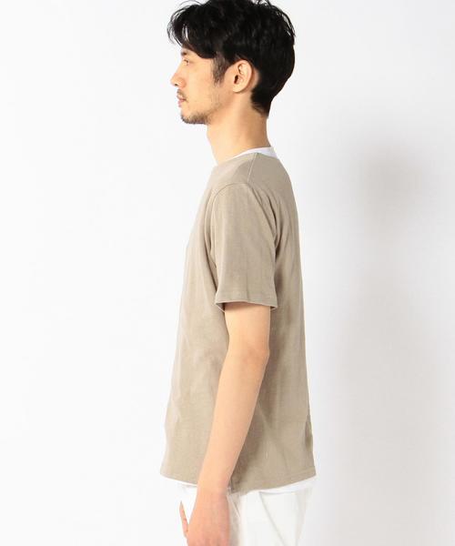coen(コーエン)の「メンアサレイヤードTシャツ(Tシャツ/カットソー・メンズ・ブラック/ベージュ・SMALL/MEDIUM/LARGE/X-LARGE)」の9枚目の写真
