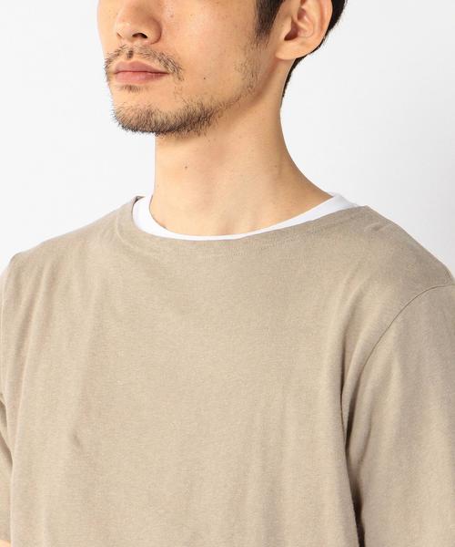 coen(コーエン)の「メンアサレイヤードTシャツ(Tシャツ/カットソー・メンズ・ブラック/ベージュ・SMALL/MEDIUM/LARGE/X-LARGE)」の4枚目の写真