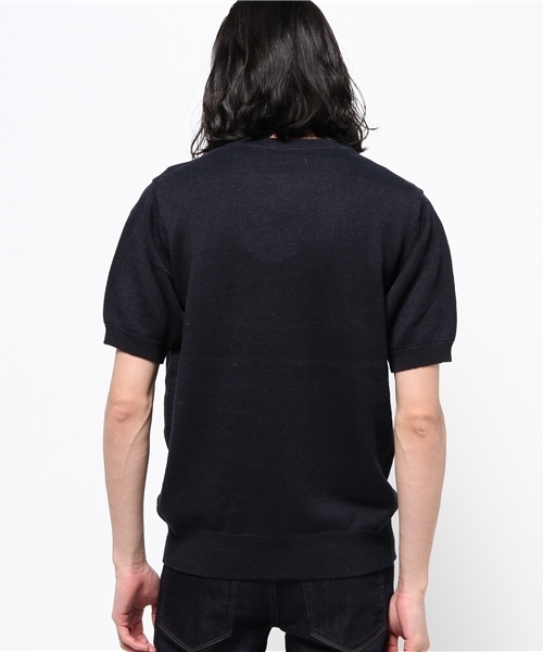 HYSTERIC GLAMOUR（ヒステリックグラマー）の「WOMAN ON 84 pt プルオ-バ-（ニット/セーター・メンズ・ホワイト/ネイビー/トップグレー・LARGE/MEDIUM/SMALL）」の5枚目の写真