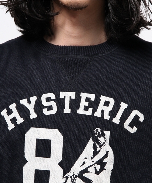 HYSTERIC GLAMOUR（ヒステリックグラマー）の「WOMAN ON 84 pt プルオ-バ-（ニット/セーター・メンズ・ホワイト/ネイビー/トップグレー・LARGE/MEDIUM/SMALL）」の6枚目の写真