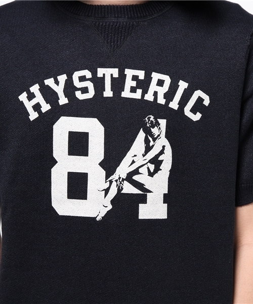 HYSTERIC GLAMOUR（ヒステリックグラマー）の「WOMAN ON 84 pt プルオ-バ-（ニット/セーター・メンズ・ホワイト/ネイビー/トップグレー・LARGE/MEDIUM/SMALL）」の8枚目の写真
