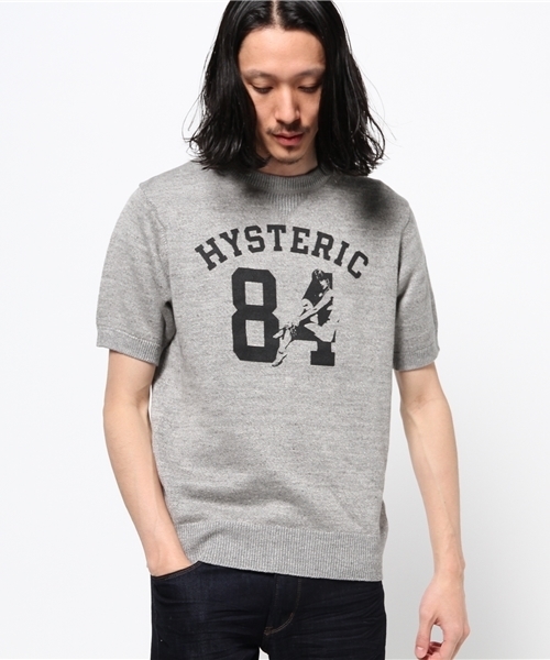 HYSTERIC GLAMOUR（ヒステリックグラマー）の「WOMAN ON 84 pt プルオ-バ-（ニット/セーター・メンズ・ホワイト/ネイビー/トップグレー・LARGE/MEDIUM/SMALL）」の15枚目の写真
