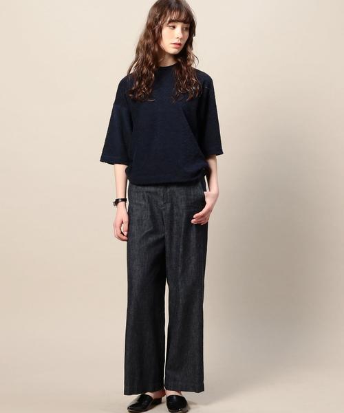 BEAUTY&YOUTH UNITED ARROWS(ビューティーアンドユースユナイテッドアローズ)の「BY デニムワイドパンツ◆(デニムパンツ・レディース・コバルトブルー/ネイビー・SMALL/MEDIUM)」の6枚目の写真