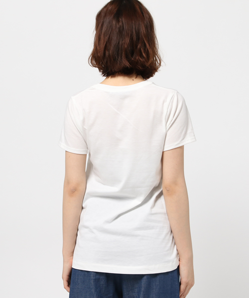 VENCEEXCHANGE（ヴァンスエクスチェンジ）の「ベーシックVネックTシャツ                 （Tシャツ/カットソー・レディース・オフホワイト/グレー/ダークグレー/ダークカーキ/ブラック・MEDIUM）」の8枚目の写真