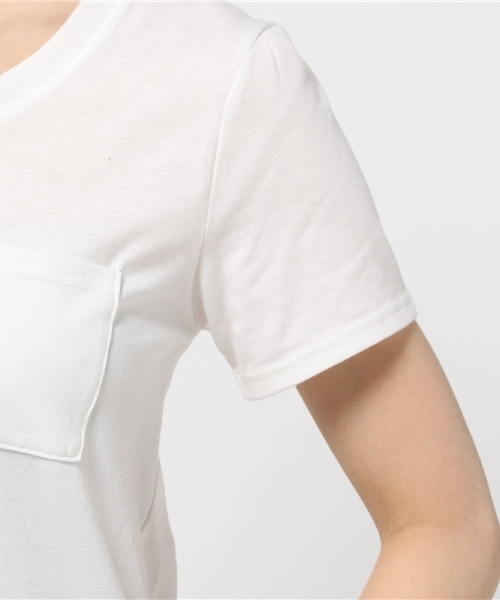 VENCEEXCHANGE（ヴァンスエクスチェンジ）の「ベーシックVネックTシャツ                 （Tシャツ/カットソー・レディース・オフホワイト/グレー/ダークグレー/ダークカーキ/ブラック・MEDIUM）」の10枚目の写真