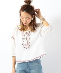 Another Edition | □□□刺繍ローンブラウス/ AEBC C EMB ローン BL(シャツ/ブラウス)