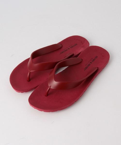 HENRY&HENRY(ヘンリーアンドヘンリー)の「HENRY&HENRY/ヘンリーヘンリー/OC フリッパー サンダル(ビーチサンダル・レディース・ワインレッド/ブラック/シルバー/ゴールド・37/36)」の3枚目の写真
