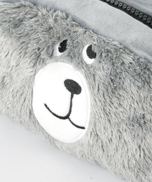 coen（コーエン）の「ベアリバーシブルポーチ（ポーチ・レディース・グレー/ブラウン/ブラック/ピンク・FREE）」の8枚目の写真