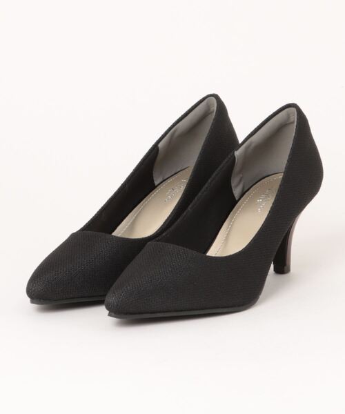 ALETTA(アレッタ)の「ALETTA-アレッタ- 究極のプレーンパンプス -ポインテッド-(パンプス・レディース・シルバーグレー/ブラック/グレイッシュベージュ/ライトピンク/ブラック系その他/ライトグレー/ネイビー/アッシュブラウン/ライトブルー/ベージュ系その他/グレー系その他/クリアブラック/ベージュ/ピンクベージュ/グレー/シルバー/インディゴブルー/サンドベージュ/モカ/杢グレー/サーモンピンク/ブルー系その他/ローズ/ライトベージュ/ライトブラウン/バーガンディー/ミックスグレー/ダークネイビー/ブラウン/ダークグリーン/シルバー系その他/その他/ダークブラウン/スモークピンク/エメラルド/ブラウン系その他/グレー系その他2/ナチュラル/ブラック系/トップグレー・23.5cm/24.5cm/22.0cm/26.0cm/23.0cm/25.0cm/22.5cm/25.5cm/24.0cm/21.5cm)」の5枚目の写真