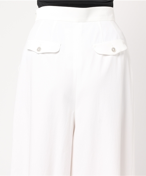 GUILD PRIME（ギルドプライム）の「【GUILD PRIME】WOMENS インサイドプリーツワイドパンツ（その他パンツ・レディース・ホワイト・34/36）」の6枚目の写真