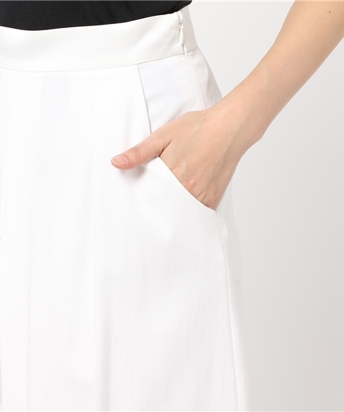GUILD PRIME（ギルドプライム）の「【GUILD PRIME】WOMENS インサイドプリーツワイドパンツ（その他パンツ・レディース・ホワイト・34/36）」の7枚目の写真