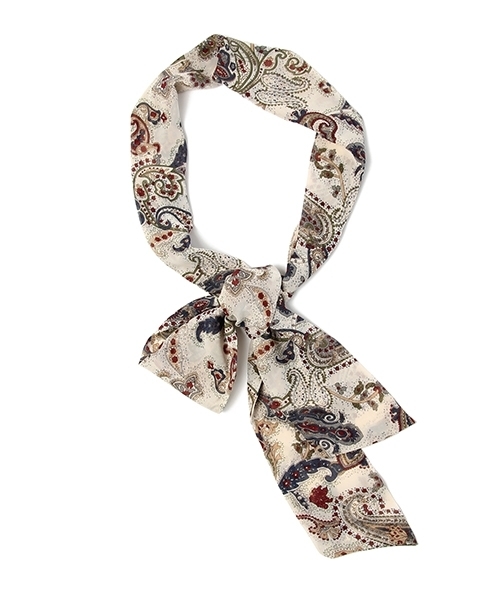 studio CLIP（スタディオクリップ）の「【新色追加】細幅マルチスカーフ（ストール/ショール・レディース・キャメル/ネイビー/アイボリー/ブラック/その他1/マスタード・FREE）」の3枚目の写真