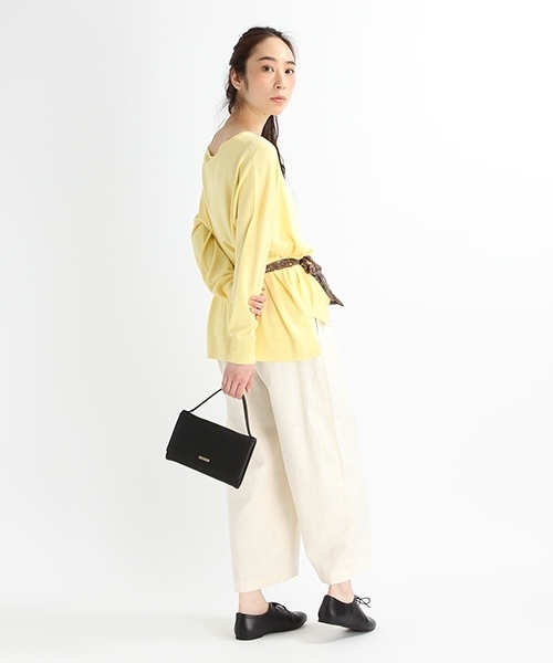 studio CLIP（スタディオクリップ）の「【新色追加】細幅マルチスカーフ（ストール/ショール・レディース・キャメル/ネイビー/アイボリー/ブラック/その他1/マスタード・FREE）」の20枚目の写真