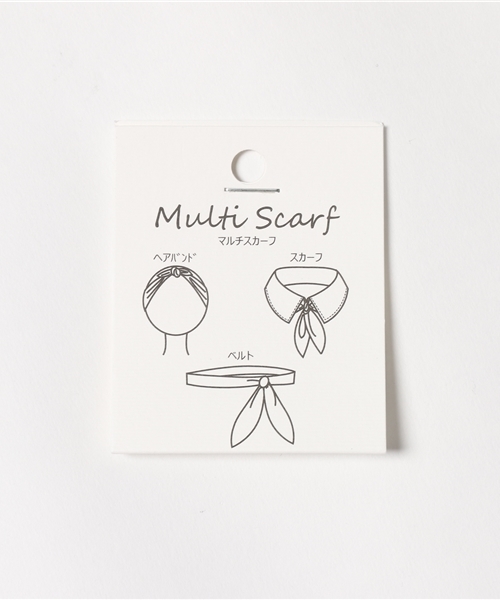 studio CLIP（スタディオクリップ）の「【新色追加】細幅マルチスカーフ（ストール/ショール・レディース・キャメル/ネイビー/アイボリー/ブラック/その他1/マスタード・FREE）」の10枚目の写真