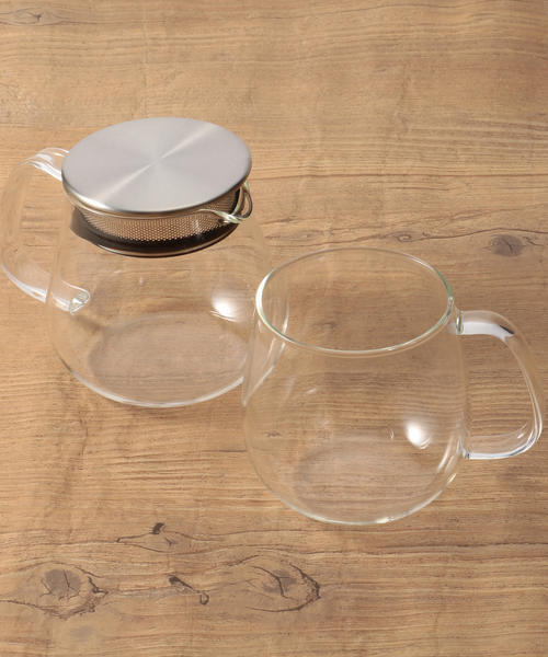 Afternoon Tea（アフタヌーンティー）の「ワンタッチ耐熱ティーポット 460ml（食器・レディース・クリア・ONE SIZE）」の4枚目の写真