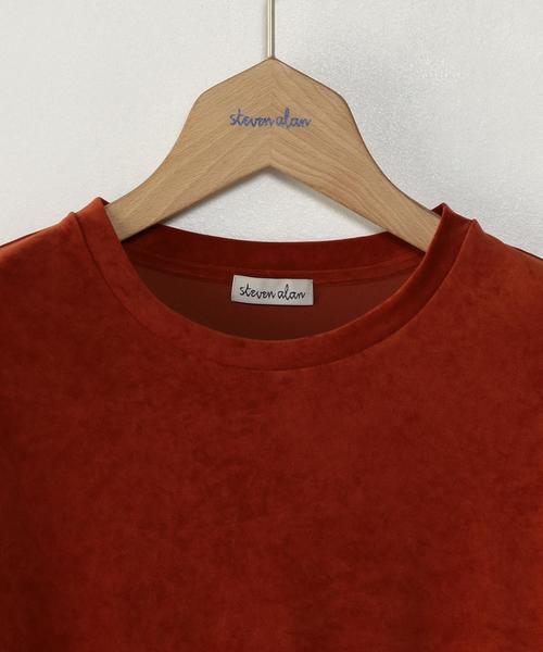 Steven Alan（スティーブンアラン）の「＜Steven Alan＞VELOUR CREW NECK CUT SEW/ｶｯﾄｿｰ（Tシャツ/カットソー・レディース・オフホワイト/ライトグレー/オレンジ系その他・FREE）」の5枚目の写真