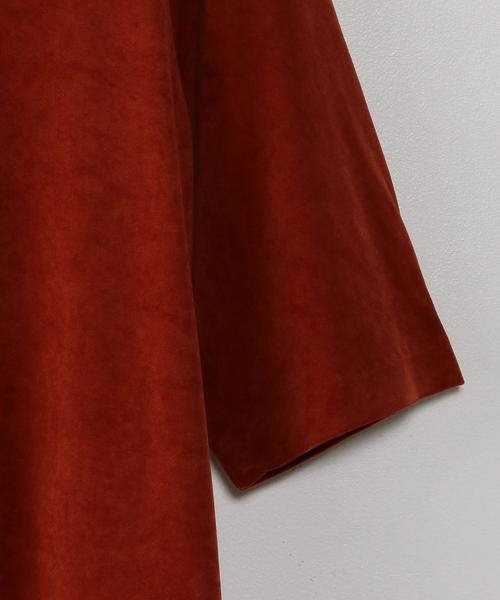 Steven Alan（スティーブンアラン）の「＜Steven Alan＞VELOUR CREW NECK CUT SEW/ｶｯﾄｿｰ（Tシャツ/カットソー・レディース・オフホワイト/ライトグレー/オレンジ系その他・FREE）」の6枚目の写真