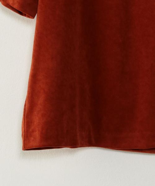 Steven Alan（スティーブンアラン）の「＜Steven Alan＞VELOUR CREW NECK CUT SEW/ｶｯﾄｿｰ（Tシャツ/カットソー・レディース・オフホワイト/ライトグレー/オレンジ系その他・FREE）」の7枚目の写真