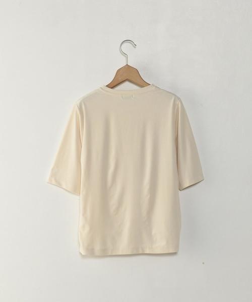 Steven Alan（スティーブンアラン）の「＜Steven Alan＞VELOUR CREW NECK CUT SEW/ｶｯﾄｿｰ（Tシャツ/カットソー・レディース・オフホワイト/ライトグレー/オレンジ系その他・FREE）」の11枚目の写真