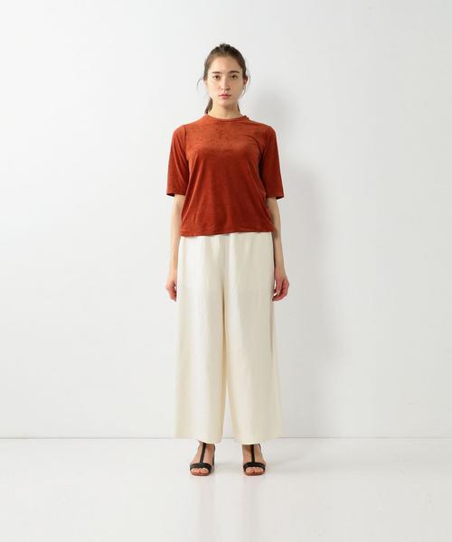 Steven Alan（スティーブンアラン）の「＜Steven Alan＞VELOUR CREW NECK CUT SEW/ｶｯﾄｿｰ（Tシャツ/カットソー・レディース・オフホワイト/ライトグレー/オレンジ系その他・FREE）」の13枚目の写真