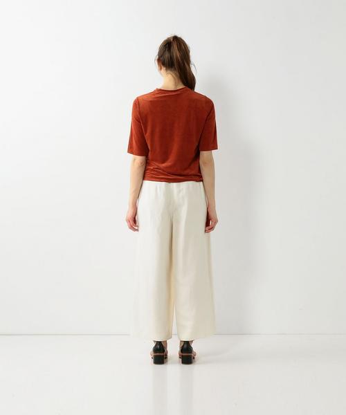 Steven Alan（スティーブンアラン）の「＜Steven Alan＞VELOUR CREW NECK CUT SEW/ｶｯﾄｿｰ（Tシャツ/カットソー・レディース・オフホワイト/ライトグレー/オレンジ系その他・FREE）」の15枚目の写真