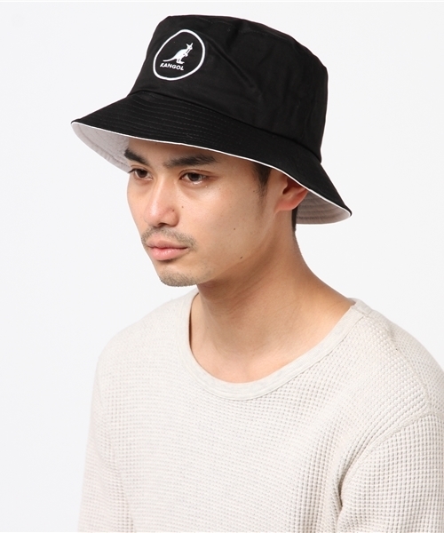 KANGOL（カンゴール）の「【KANGOL】SMU COTTON BUCKET / 【カンゴール】コットン バケット（ハット・メンズ・ホワイト/ブラック/ネイビー/レッド・LARGE）」の9枚目の写真