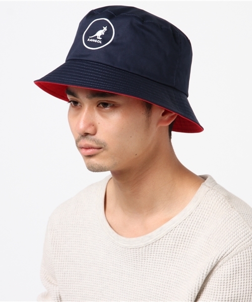 KANGOL（カンゴール）の「【KANGOL】SMU COTTON BUCKET / 【カンゴール】コットン バケット（ハット・メンズ・ホワイト/ブラック/ネイビー/レッド・LARGE）」の10枚目の写真
