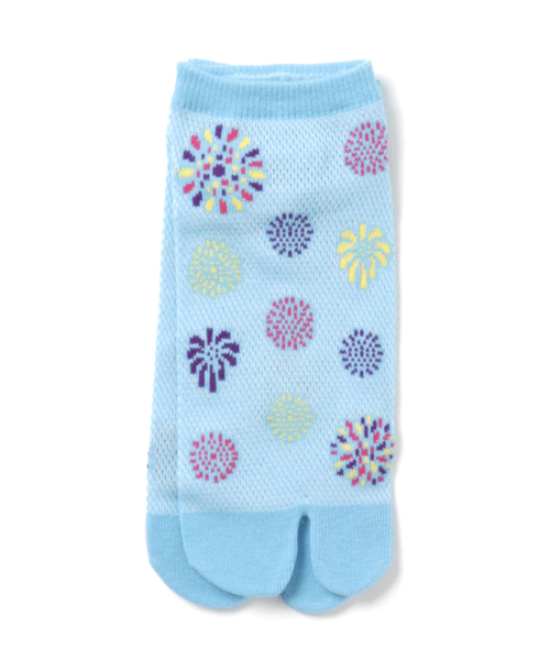 カヤ（カヤ）の「【カヤ】“涼しさ、さらり” 鹿の子編み足袋くつ下 短丈23～25cm（ソックス/靴下・レディース・ホワイト×ピンク/ダークブルー/ブラック×レッド/ホワイト×グリーン/ライトブルー・FREE）」の7枚目の写真