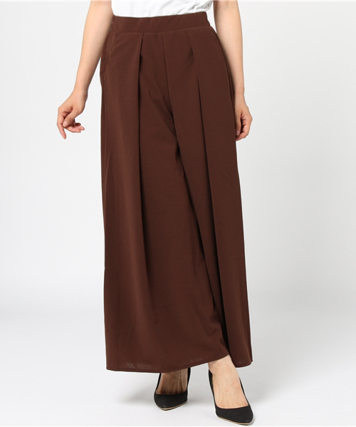 Re:EDIT(リエディ)の「薄手ポンチフロントタックワイドパンツ(その他パンツ・レディース・ブラック/ブラウン/レッド/ブルーグリーン/パープル/ネイビー/グリーン・MEDIUM/LARGE)」の16枚目の写真